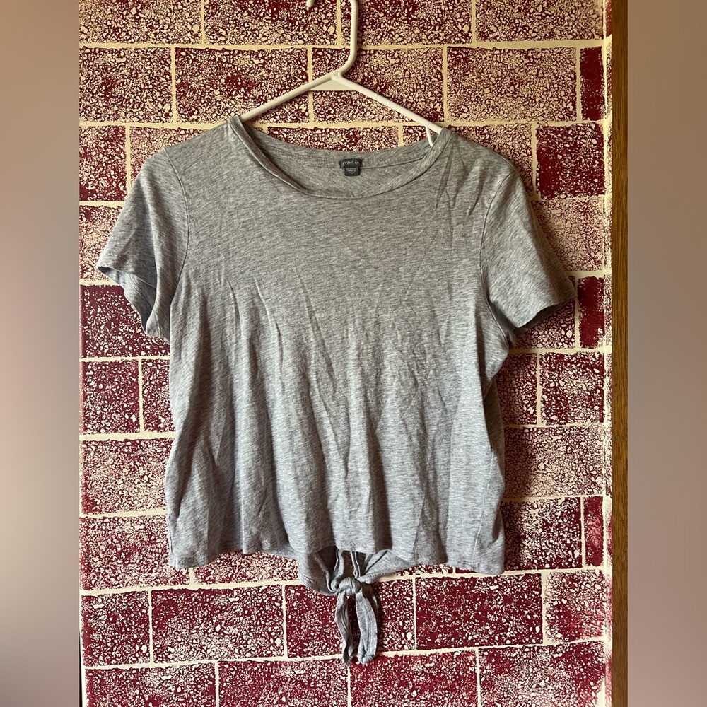 Aerie Crop T-Shirt w/ Open Tie Back Detail